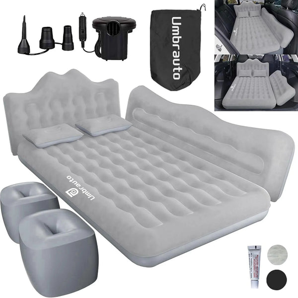 Colchón Inflable para Coche 75cm, Cama de Camping para Asiento Trasero de SUV y Furgoneta