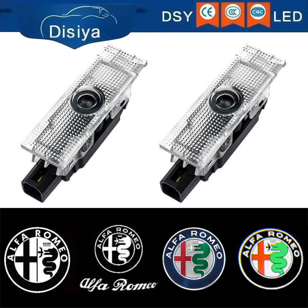 Luz de Bienvenida LED con Proyección de Logo, Compatible con Alfa Romeo Giulia y Stelvio