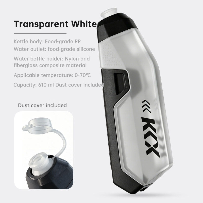 Portabidón Aerodinámico KKX con Bidón de 610ml, para Bicicleta de Montaña y Carretera