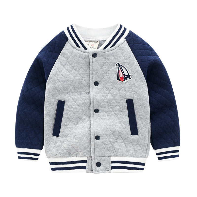 Chaqueta Universitaria para Niño, Estilo Casual, Manga Larga