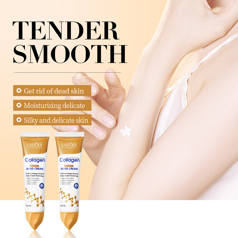 Crema de Manos con Colágeno Antiarrugas, Hidratante y Reparadora