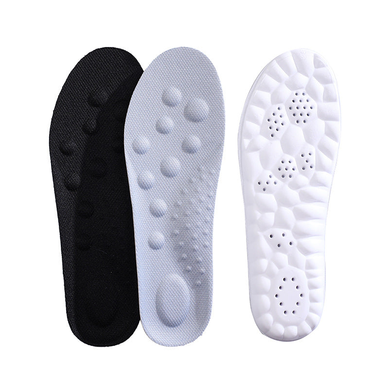 Plantillas Deportivas 4D con Soporte de Arco, Antiolor, Alta Elasticidad