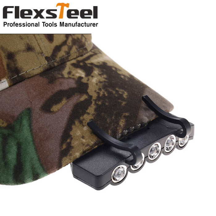 Linterna Frontal LED para Gorra, Camping y Pesca Nocturna