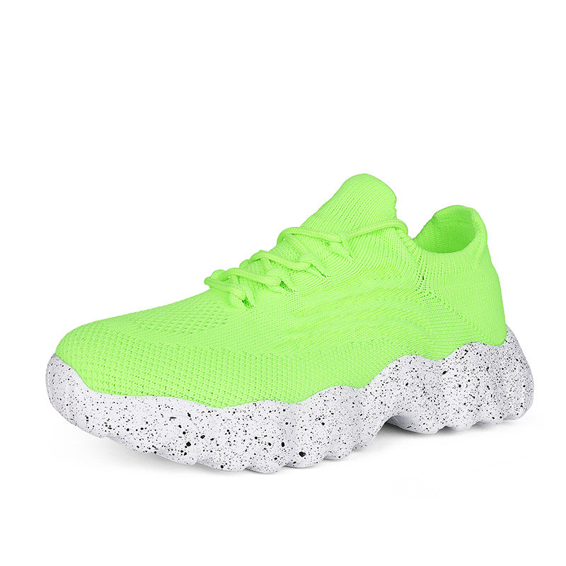 Zapatillas Deportivas de Punto para Mujer, Elevadas, Tallas Grandes