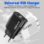 Cargador GaN 65W, Carga Rápida USB-C