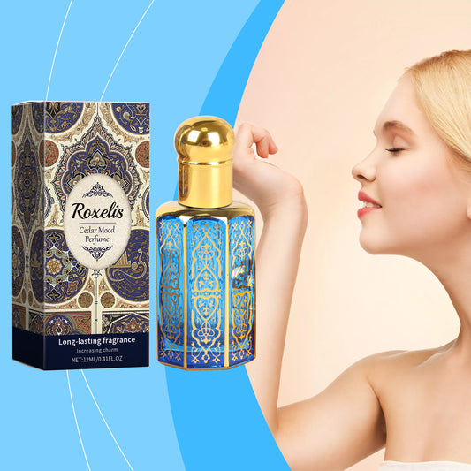 Perfume Roxelis Árabe de Cedro, Fragancia Suave y Duradera