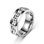 Anillo Giratorio Antiestrés, Diseño de Engranaje y Flor