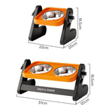 Comedero Elevado Ajustable en Altura, Acero Inoxidable, para Perros y Gatos