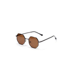 Gafas de Sol Cuadradas Retro, Montura Metálica Poligonal, Protección UV400
