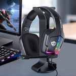Auriculares Gaming S12 de Diadema, con Cable, Retroiluminación RGB, Compatibles con PS4
