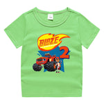 Camiseta de Manga Corta de Verano para Niño y Niña