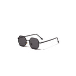 Gafas de Sol Cuadradas Retro, Montura Metálica Poligonal, Protección UV400