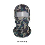 Pasamontañas Camuflaje Cortavientos para Pesca y Ciclismo, Braga Táctica