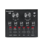 Tarjeta de Sonido V8 Profesional para Streaming, Podcast y Grabación en Estudio, con Cambiador de Voz