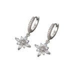 Pendientes Estrella Octogonal con Circonitas