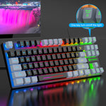 Teclado Gaming con Retroiluminación LED Multicolor, para Escritorio y Oficina