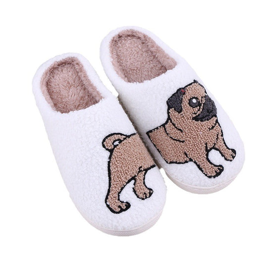 Zapatillas de Casa de Felpa con Diseño de Animales, Gruesas y Cómodas, para Mujer