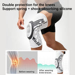 Rodillera Ajustable con Rueda y Soporte de Muelle, Protector de Espinilla para Baloncesto