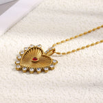 Collar Corazón Chapado en Oro 18K