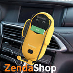 Soporte Cargador Inalámbrico para Coche S11 de 10W con Sensor Infrarrojo y Apertura Silenciosa