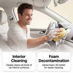 Kit de Limpieza Multiusos en Espuma para Interior de Coche, Sin Frotar