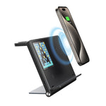 Cargador Inalámbrico Plegable 5 en 1 con Pantalla de Píxeles Animada