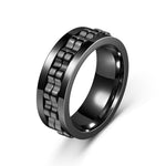 Anillo Giratorio Antiestrés, Diseño de Engranaje y Flor