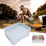 Caja de Aparejos de Pesca con 40 Compartimentos, Organizador de Señuelos y Anzuelos