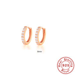 Pendientes de Aro S925 en Plata de Ley, con Turquesa y Circonitas, Baño de Oro 18K