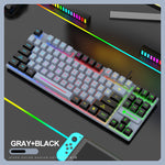 Teclado Gaming con Retroiluminación LED Multicolor, para Escritorio y Oficina