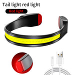 Linterna Frontal COB Recargable, para Correr y Pesca Nocturna