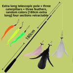 Varita Interactiva Extensible para Gatos con Cabezales Intercambiables