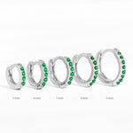 Pendientes de Aro S925 en Plata de Ley, con Turquesa y Circonitas, Baño de Oro 18K