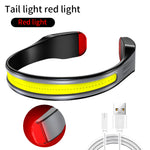 Linterna Frontal COB Recargable, para Correr y Pesca Nocturna