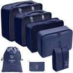 Set de 7 Organizadores de Maleta para Viaje, Bolsas de Almacenaje para Equipaje