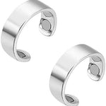Anillo Doble Abierto con Cierre Magnético, Diseño Minimalista
