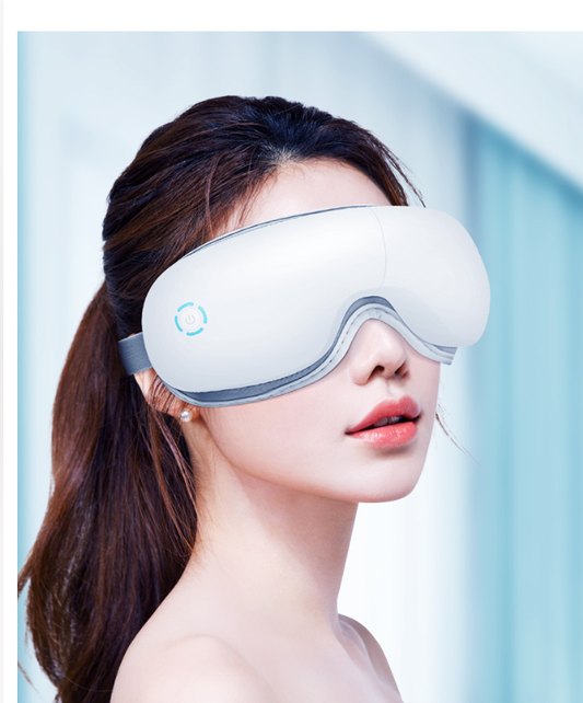 Masajeador de Ojos Recargable, Bluetooth, con Calor y Vibración