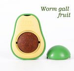 Juguete Giratorio para Gatos con Hierba Gatera, Forma de Aguacate