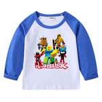 Camiseta Infantil de Manga Larga con Estampado de Dibujos Animados