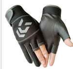 Guantes de Pesca Antideslizantes, 3 Dedos Recortados, para Hombre y Mujer