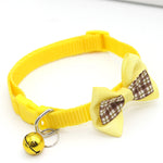 Collar con Lazo de Cuadros para Perro y Gato