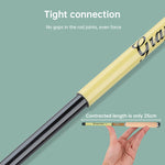 Caña de Pesca Telescópica Ultra Corta 26cm, Fibra de Carbono, Ultraligera
