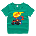 Camiseta de Manga Corta de Verano para Niño y Niña