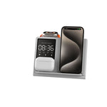 Cargador Inalámbrico Plegable 5 en 1 con Pantalla de Píxeles Animada