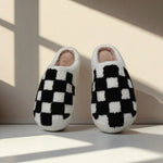 Zapatillas de Casa de Franela con Diseño de Sonrisa, Invierno