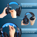 Auriculares Gaming G2000 con Iluminación LED, Graves Potentes, para PC y PS4
