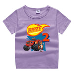 Camiseta de Manga Corta de Verano para Niño y Niña