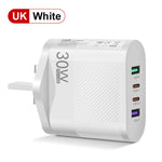 Cargador de Móvil 2 USB + Type-C, 30W