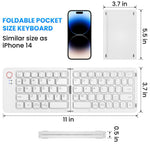 Teclado Bluetooth Plegable Ultrafino, Recargable, Conexión con un Solo Clic