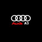 Luz de Bienvenida LED con Proyección de Logo en el Suelo, Compatible con Audi A1 A3 A5 A7 Q3 Q5 Q7 Q8 A4L A6L